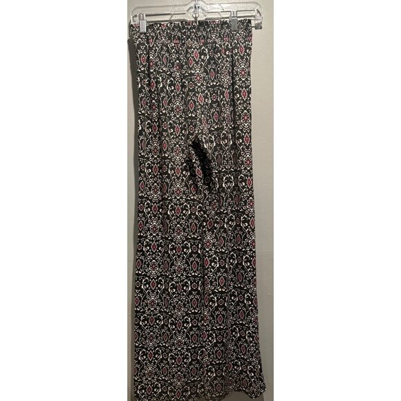 Joe B by Joe Benbasset Women size XS Floral Pull-On Pants Boho bohemian wide leg - Picture 5 of 9